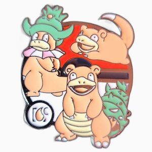 1 Large Pokemon Slowpoke slowbrow slowking evolution Pokémon enamel‎ Pin